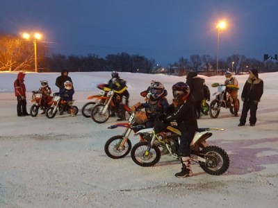Мототренировка на снегу