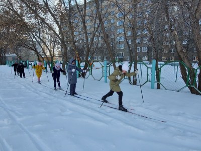 Занятие по лыжной подготовке