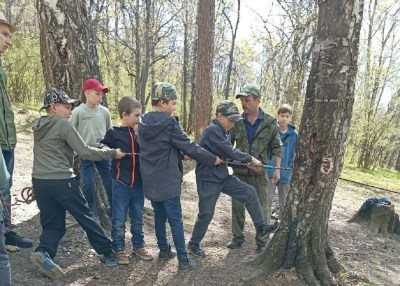 Юные разведчики сходили в поход выходного дня